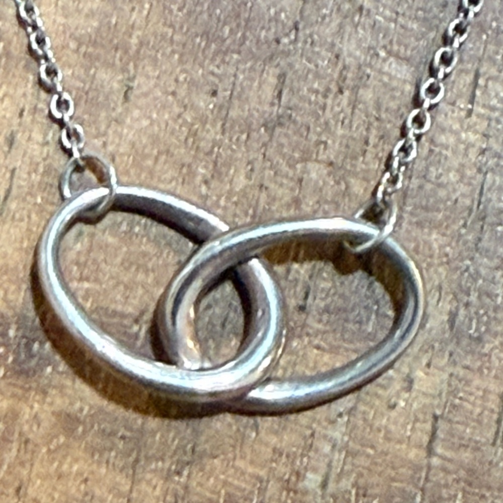 Tiffany & Co. Silver Interlocking Rings Necklace